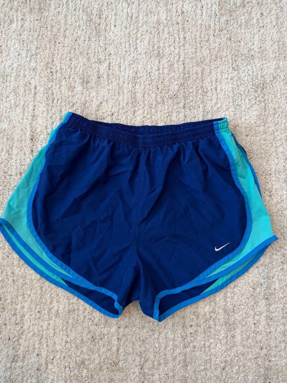 Nike Women’s Blue & Teal Athletic Running Shorts